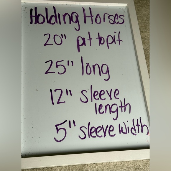 Holding Horses Anthropologie Navy Embroidered Boho Western Top Size 12 - Picture 14 of 14